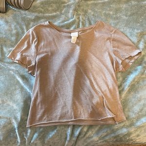 H&M Raw Hem Crop Top